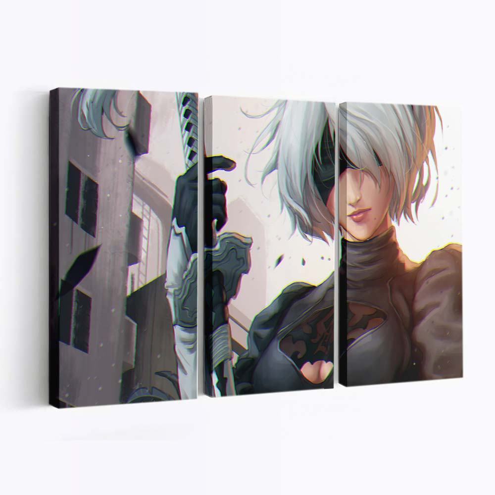 nier automata game fanart 2k